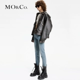 MOCO2024 весенний новый продукт, дрожжи для тяжелой промышленности, ручная стирка, протирка рук в стиле ретро, ​​узкие джинсы со средней и низкой талией MBD1JEN014