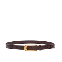 (Same style as Zhong Chuxi) MOCO2024 summer new metal buckle crocodile pattern cow leather belt MBD2BLT004
