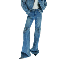 MOCo ×coperni joint 2024 autumn new splicing cotton jeans MBD3JEN013 Moan Ke