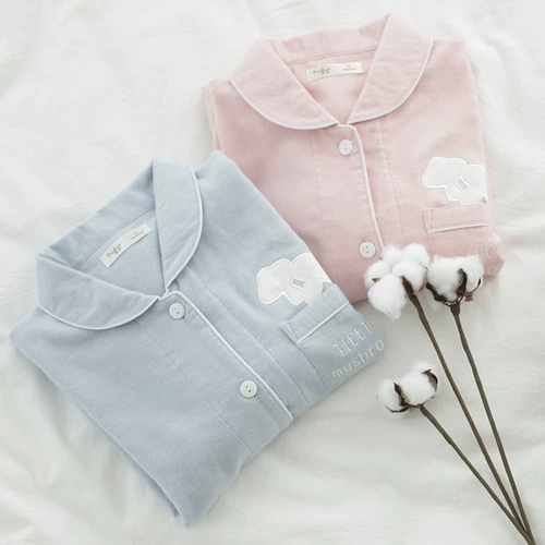 Хлопковая бархатная кремовая удерживающая тепло пижама, цветной осенний комплект