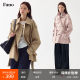 Fan Luo retro old money slack classic short trench coat