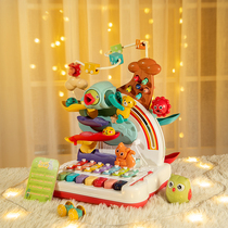 Childrens eight-note hand percussion adventure multi-functional educational toy baby percussion instrument aluminum plate piano early education