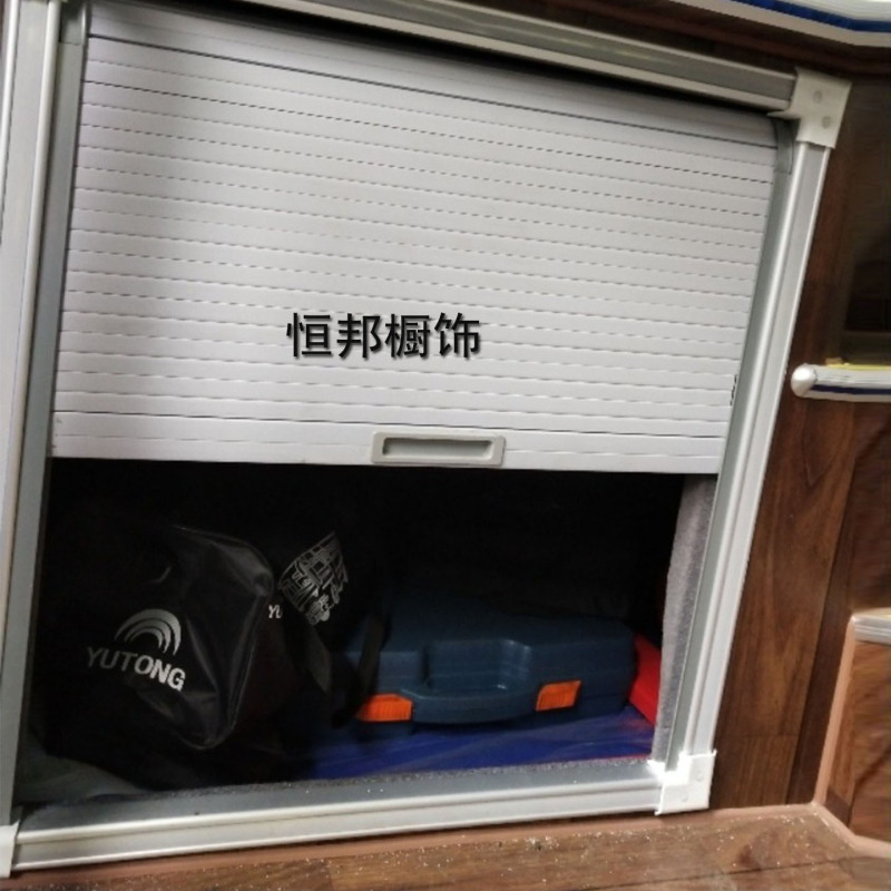 Truck Sleeping Compartment Plastic Roll-Up Door Sleeper Sliding Door Car Storage Space Bedroom Louvered Door Truck Sleeping Compartment Plastic Roll-Up Door Sleeper Sliding Door Car Storage Space Bedroom Louvered Door