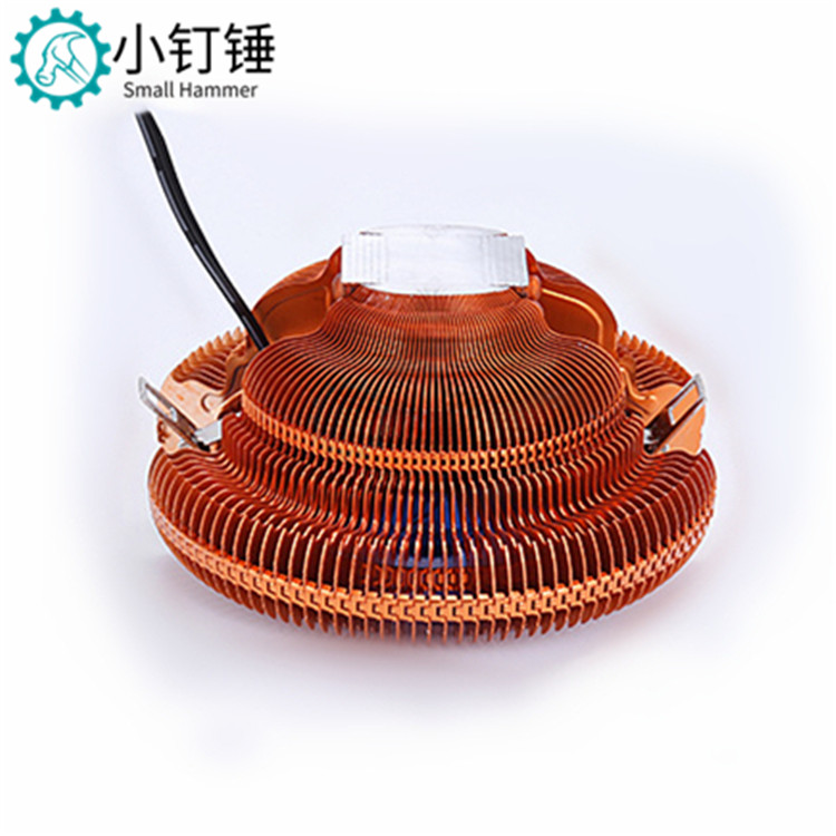 台式电脑多平台CPU风扇 lntel AMD 双热管1155/775静音散热器风扇