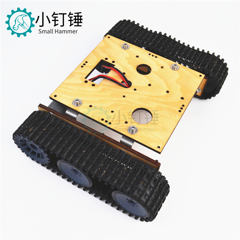 木板坦克机器人底盘DC9-12V 履带车底盘DIY for arduino 拼装套件