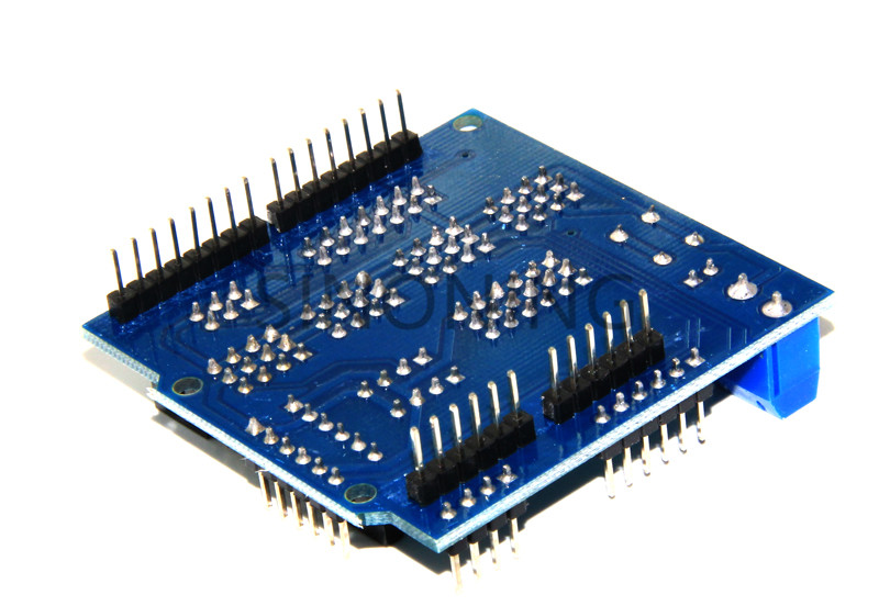 UNO R3 v5扩展板 sensor shield v5.0 电子积木 蓝色版