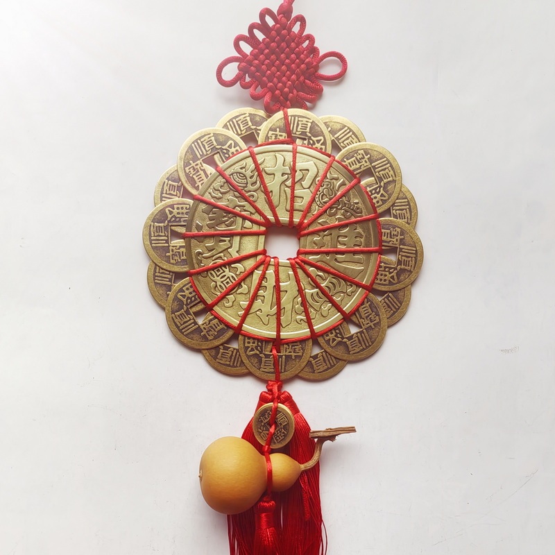 Plum Blossom Antique Coins, Five Emperors Coins, Smooth Script Coins, Brass Portable Ten Emperors Copper Coins, Home Decoration Ornaments Plum Blossom Antique Coins, Five Emperors Coins, Smooth Script Coins, Brass Portable Ten Emperors Copper Coins, Home Decoration Ornaments