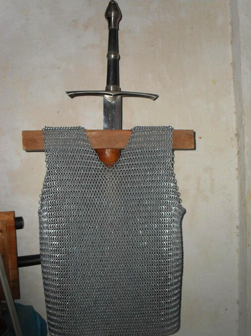 (Chain Armor Vest) Chain Armor Medieval Equipment Knight Armor Protective Gear Soft Hedgehog Armor