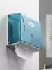Non-perforated toilet powder room toilet paper box Tissue box Wall-mounted commercial hotel household kitchen toilet paper towel rack