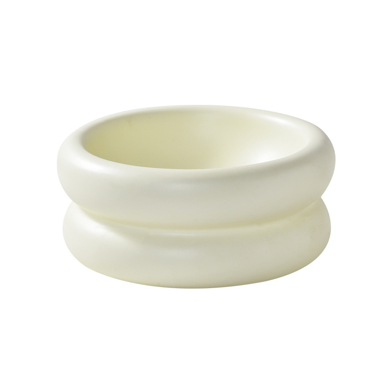 Milk Powder PET CIRCLE CERAMIC BOWL PROTECTION CERVICAL SPINE HIGH FOOT BOWL SMALL DOG KITTY WHIPPED CREAM WINEBOWL WATER BOWL-Taobao