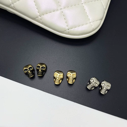 DIY Закрепление панк Diablo Skull Skin Skin Bag Bag Обувь DIY вспомогательные материалы аксессуары сплав маленький призрак