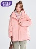 Tangshi Group Desso Hooded Workwear Cotton Coat for Women, Winter Loose Thickened Warm Padded Cotton Jacket