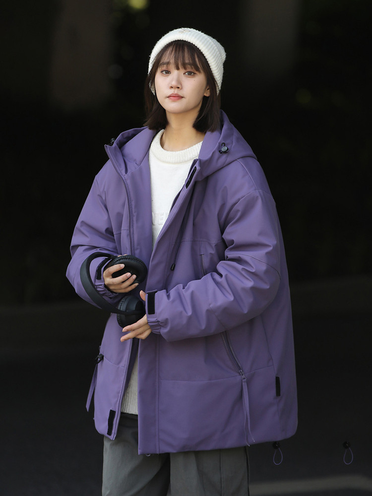 Tangshi Group Desso Workwear Hooded down Jacket for Women, New Winter Style, Warm Top, Loose-Fitting Cold-Proof Coat