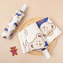 Automatic umbrella anti-UV shading female folding umbrella sunscreen umbrella clear rain sun umbrella portable child umbrella cartoon