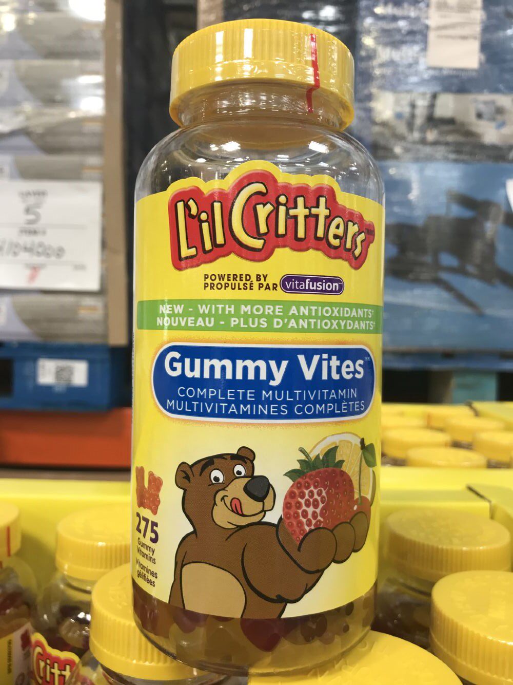 2 bottles minus 10 yuan Canadian direct mail L'il Critters bear children's multivitamin gummies 275 capsules