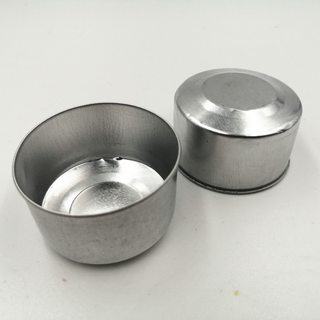 8 hours curled pot bottom aluminum shell tea wax butter lamp DIY