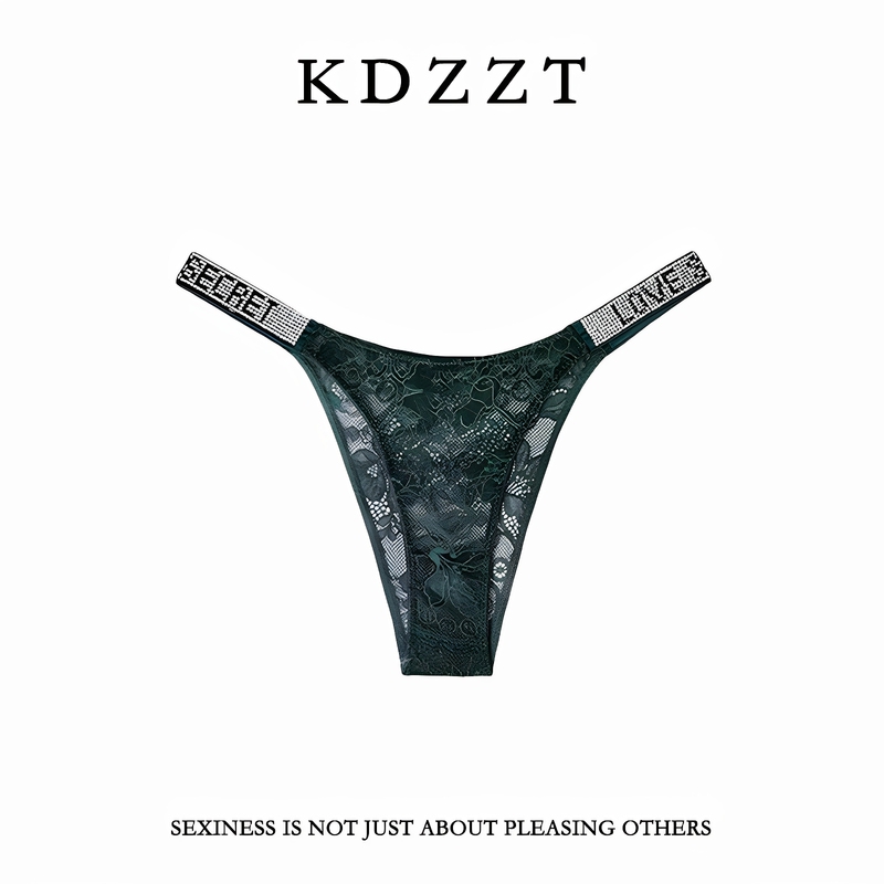 Kdzzt French Design Sexy Underwear for Women, Pure Desire Abstinence Style, Thin Pure Desire Style Thong Triangle Panties with Hollow Design