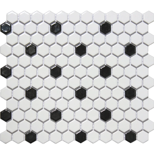 Ретро северная европейская маленькая гексагональная мозаичная плитка Черно -белая световая кухонная настенная стена Тибетская станка гексагональная ванная комната против скольжения