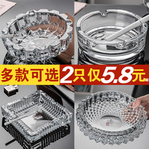 Green Apple Large Ashtrays Creativity Personality Thickening Home Crystal Clear Glass Living Room Office Hotel