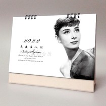 Audrey Hepburn 2021 2022 Taiwan calendar European and American film and television star peripheral commemorative gifts notes New Years Eve month