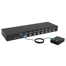 Maituovici MT-801UK 8 mouth kvm switcher usb display 8 in 1 out of vga multi-computer monitor video recorder projector chai screen 8-in-out rack wiring