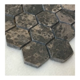 Коричневая шестиугольная мозаичная плитка из натурального камня Голд-Кост шестиугольная плитка для балкона, ванной комнаты, ванной комнаты