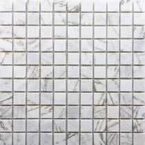 White Stone Mosaic Wall Patch Natural Marble Jazz White Bright Face Pool Fish Pool Bar Table Toilet Arc