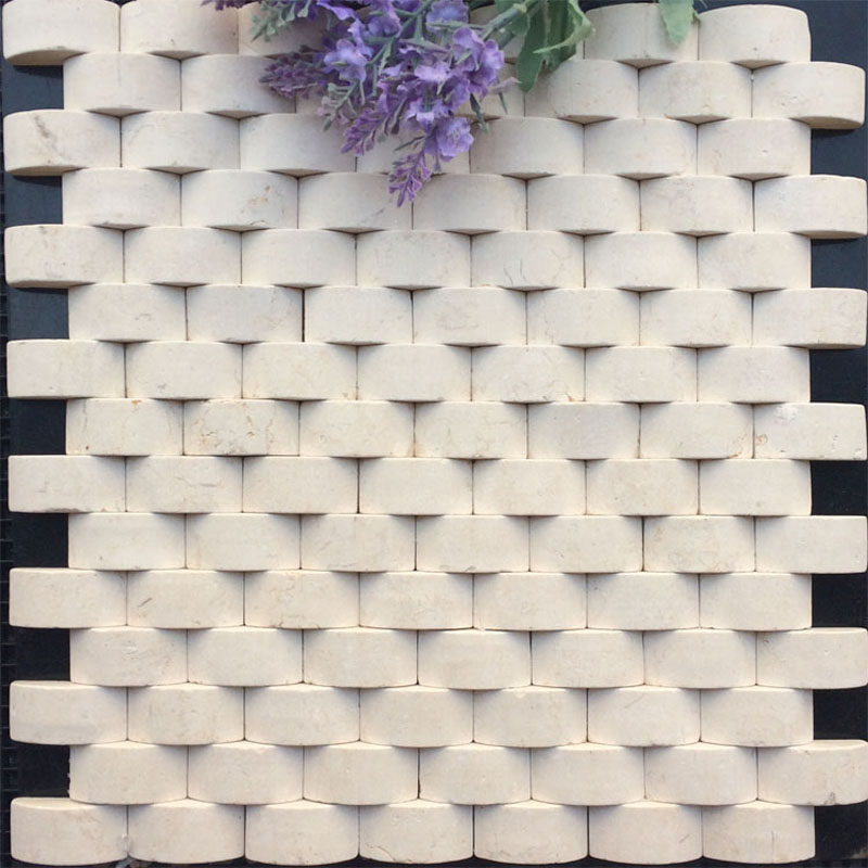 Natural Stone Mosaic Magnetic Brick Marble Gold Barch Bread Parquet TV Background Wall Living-room Dressing Room