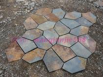 Slate rust board Cultural stone Mosaic exterior wall brick Castle brick Park tile decoration wall sticker background wall marble