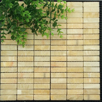 Natural Jade Mosaic Living Room Background Wall Sticker Marble Rosin Rice Yellow Jade Living Room Waist Line Bathroom Toilet