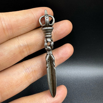 Antique Tibetan ethnic style Tibetan Tiantie five-strand Vajra Puba pestle pendant hand-held pendant pendant