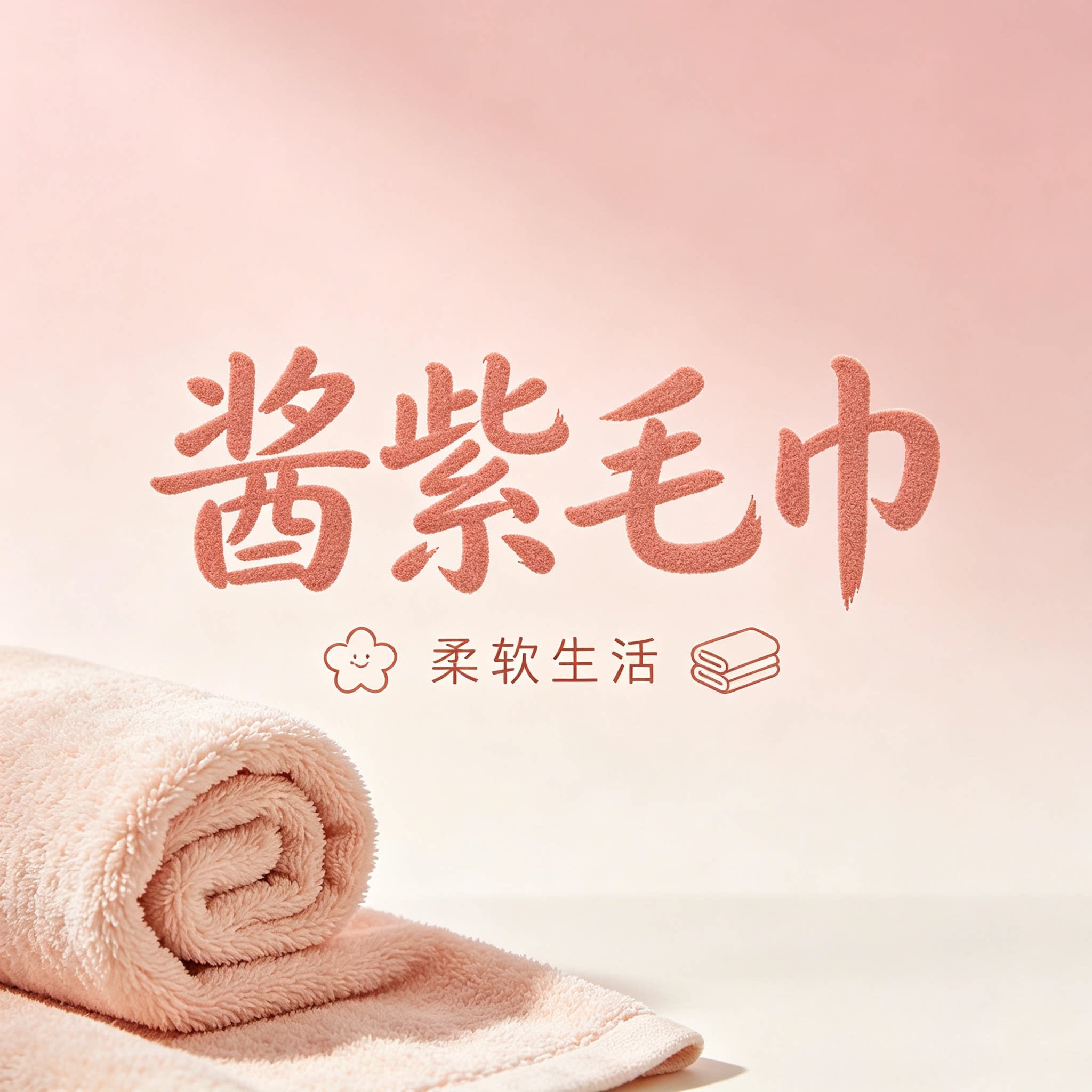 酱紫毛巾的LOGO