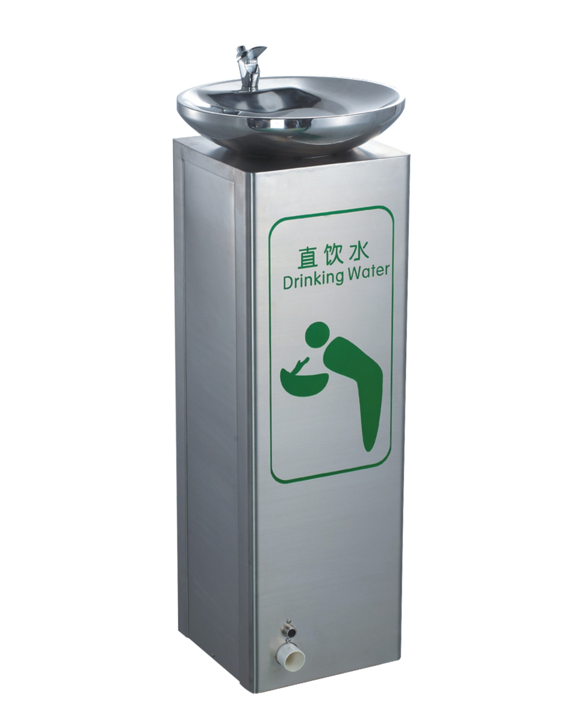 Straight Drinking Fountain Scenic Area School Park Outdoor Public Straight Drinking Water Table Press Drinking Water Machine Marble Stainless Steel