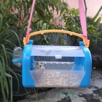Small pet out carrying case breathable strap crystal box hamster hedgehog mini ChinChin he Lan pig take-out carrying carry cage