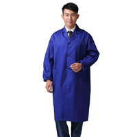 Ярко -синий хлопковой пальто полиэфир