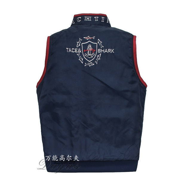 2017 Golf Vest Men Golf Polo Quần áo Golf chống gió ấm áp Mùa thu và mùa đông găng tay nam chống nắng