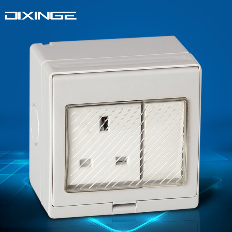 English Gauge Socket British Splash Socket British Gauge Socket IP55 Inform Ming-fit outdoor waterproof 13A socket
