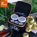 Огненная кленовая черная оленя Domi Treasure Outdoor Set Pack Port Portable Wild Picko Baked Preparation Box удобна
