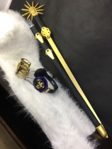 (Turn-based) Oriental project Fengcong ear god son cosplay props Sword headset ornaments