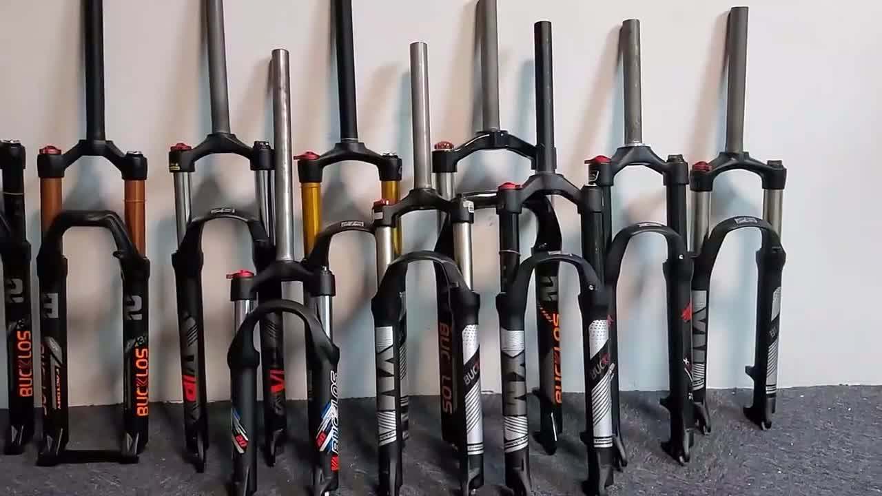 BUCKLOS Mountain Bike Fork Travel 100mm Straight Tube 26 29