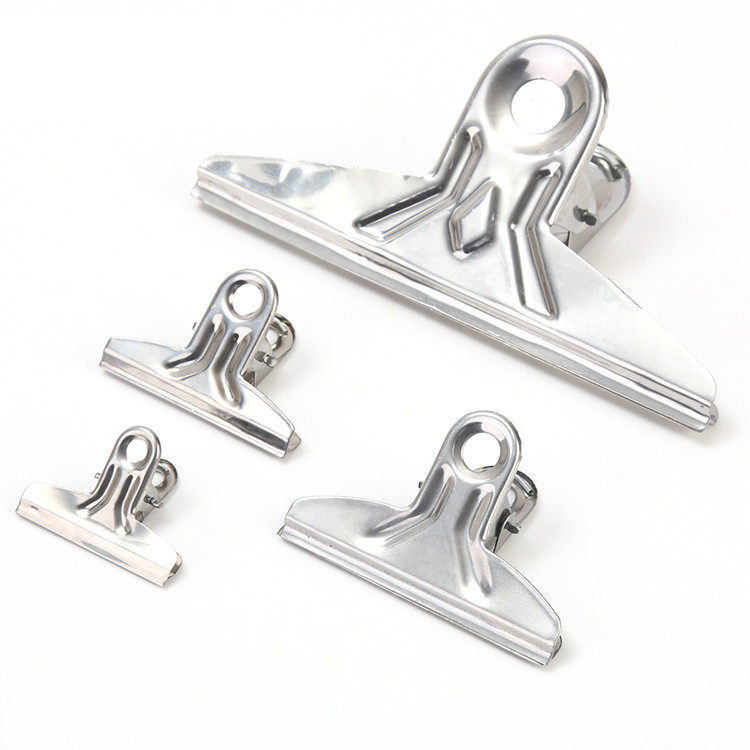 Thickened stainless steel ticket clip metal clip bill clip folder large stainless iron ticket clip food clip