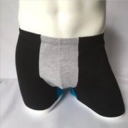 Đồ lót nam cotton 3x boxer màu sắc phù hợp với quần giữa eo U lồi thể thao nam thanh niên bốn góc đồ lót bán buôn