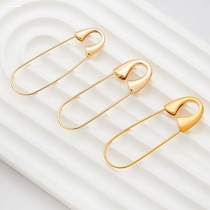 Gold-plated sand gold maternity pin new baby dragon rabbit baby safety pin handmade pendant red rope DIY brooch