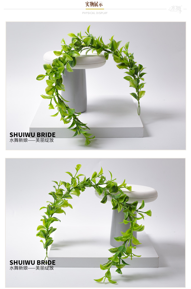 Water Dance Green Flower Vòng hoa Cô dâu headband Cô dâu Cô dâu Hoa Cô gái Mũ nón Du lịch Đơn giản Sen Studio Ảnh Phụ kiện tóc B1700 - Phụ kiện tóc băng đô nữ