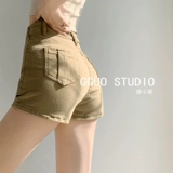 Ретро джинсовая юбка, шорты, летние приталенные штаны, мини-юбка, в американском стиле, с акцентом на бедрах