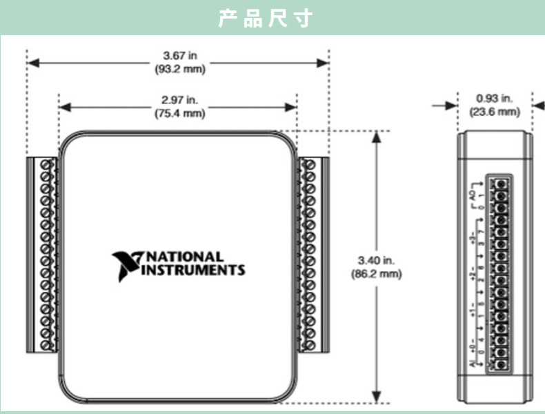 NI USB-6001 Multifunction Data Acquisition Card controller DAQLabview entry leve