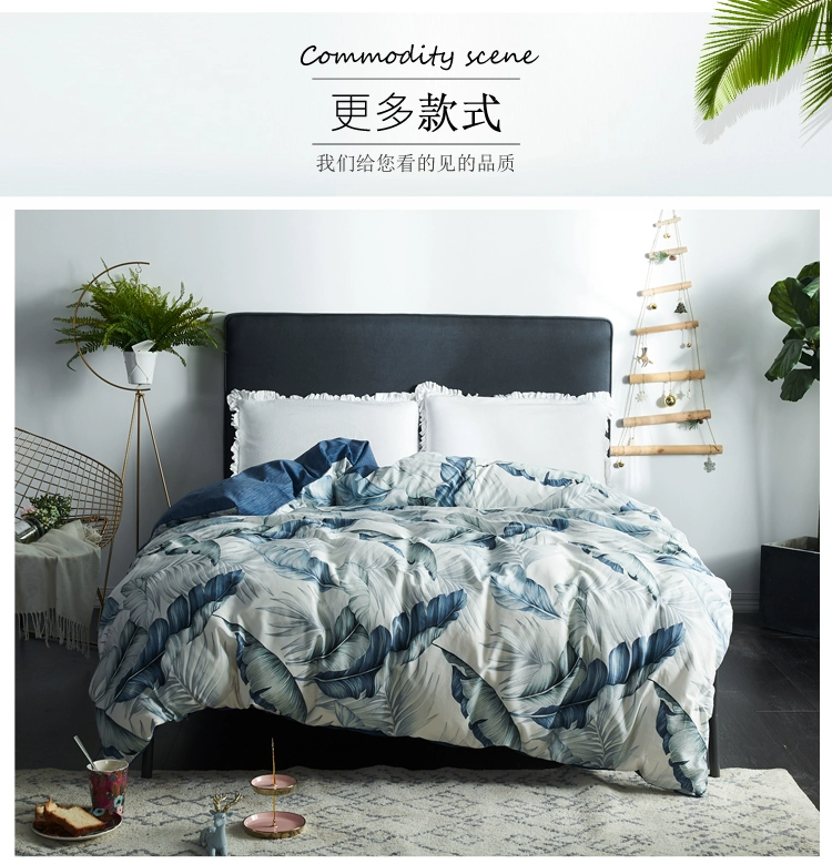 Văn chương đôi tươi 100% cotton quilt bìa đơn ký túc xá bông duy nhất chăn bông tình yêu báo - Quilt Covers