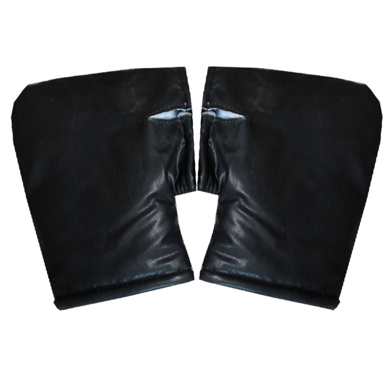 Electric motorcycle gloves winter thick battery car handle cover PU gloves waterproof wind shield warm and cold resistant cotton