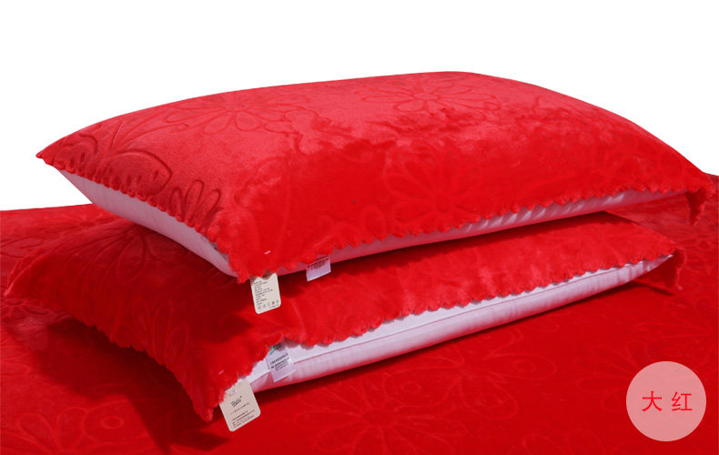 790枕巾-大红
