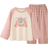 Японский монстр, мультяшная осенняя хлопковая пижама, для влюбленных